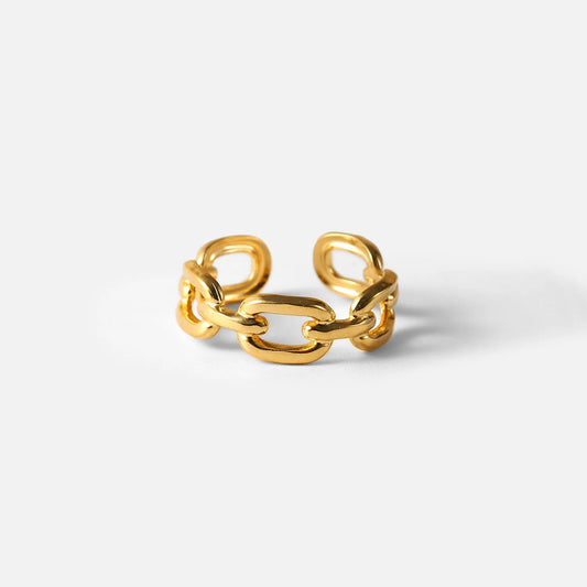 Golden Adjustable Ring
